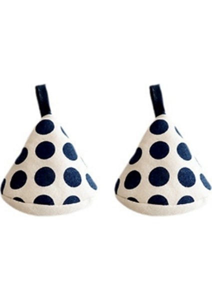 Mutfak Haşlanmaya Karşı Üçgen Tencere Sapı Kapağı Isı Yalıtım Eldiveni Sevimli Kumaş Tencere Kapağı Tencere Kılıfı Mavi (Yurt Dışından)