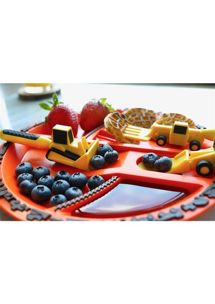 Çocuk Araba Sofra Takımı Buldozer Ekskavatör Kürek Yürümeye Başlayan Çocuk Çatal ve Kaşıkları Çocuk Eşyaları Sofra Takımı C (Yurt Dışından) fırsatları