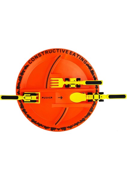 Çocuk Araba Sofra Takımı Buldozer Ekskavatör Kürek Yürümeye Başlayan Çocuk Çatal ve Kaşıkları Çocuk Eşyaları Sofra Takımı C (Yurt Dışından) indirimleri