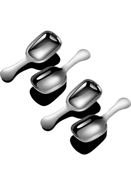 Paslanmaz Çelik Kahve Kepçesi, Öğütülmüş Kahve Ölçü Kepçesi Seti, Çekirdek Espresso Süt Tozu Çay Kısa Saplı Kepçe (Yurt Dışından)