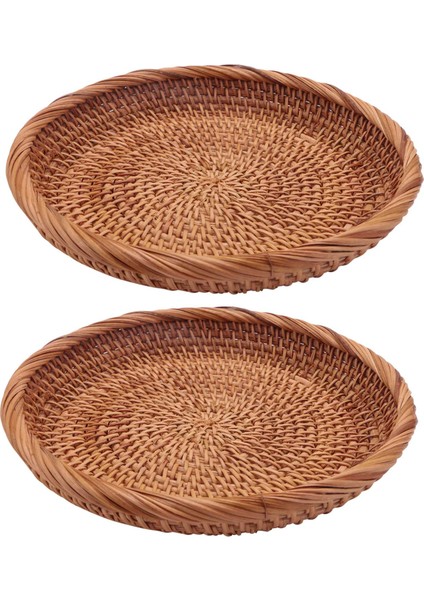 Paket Rattan Dokuma Saklama Sepeti, Ekmek Sepeti, Sergileme Sepeti, Meyve Şekeri, Kek Tepsisi, Anahtarlar, Cüzdan, Cep Telefonu Için (7,5 Inç) (Yurt Dışından)