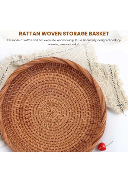 Paket Rattan Dokuma Saklama Sepeti, Ekmek Sepeti, Sergileme Sepeti, Meyve Şekeri, Kek Tepsisi, Anahtarlar, Cüzdan, Cep Telefonu Için (7,5 Inç) (Yurt Dışından) modelleri