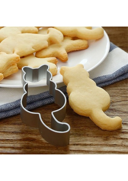 Kedi Şeklinde Alüminyum Kek Kalıbı Kurabiye Kesici Kalıp Şekerleme Pişirme Aksesuarları (Yurt Dışından) fiyatları