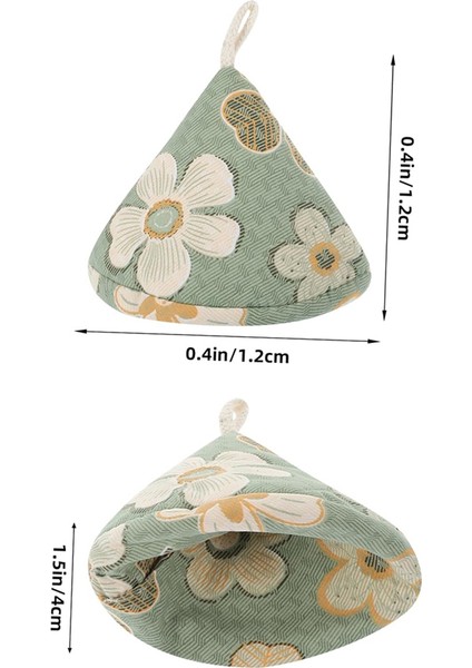 Tencere Kapağı Kapağı Üçgen Tencere Kapağı Isı Yalıtımı Tencere Sapı Kapağı Tencere Kulak Kapağı Isı Yalıtımı Kapağı, Mavi ve Yeşil (Yurt Dışından) fiyatları