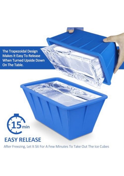 Buz Küpü Kalıpları, 8 Lb Buz Küpleri Yapmak Için Büyük Buz Küpü Kalıpları, Soğuk Küvet, Buz Banyosu Soğutucusu Için Buz Küpü Kalıpları, 2 Adet (Yurt Dışından) fiyatları