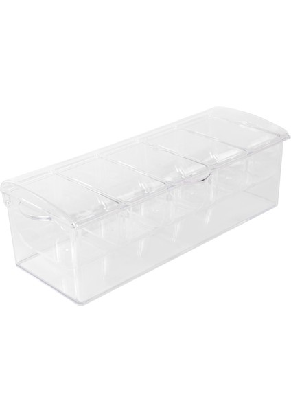 Buz Gibi Soğuk 5 Bölmeli Sos Servis Rafı - 5 Çıkarılabilir Tepsili Servis Tepsisi Kabı (Yurt Dışından) modelleri