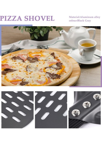 Uzun Saplı 14 Inç Alüminyum Pizza Küreği, Hamur Aletleri, Aksesuarlar, Pizza Spatulası, Kek Pişirme ve Döner Aleti (Yurt Dışından) indirimleri