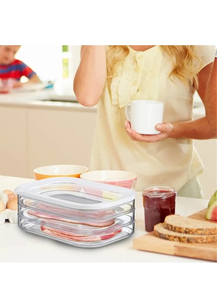 Buzdolabı Için Öğle Yemeği Et Kabı Pastırma Saklama Kutusu Pastırma Saklama Kabı Gıda Saklama Çözümü Çıkarılabilir (Yurt Dışından) fiyatları