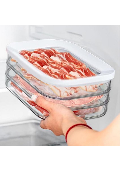 Buzdolabı Için Öğle Yemeği Et Kabı Pastırma Saklama Kutusu Pastırma Saklama Kabı Gıda Saklama Çözümü Çıkarılabilir (Yurt Dışından) fırsatları