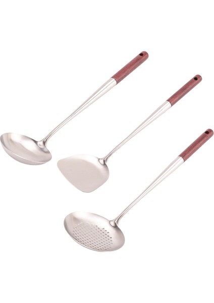 Wok Spatula ve Kepçe, Kepçe Alet Seti, Wok Için 17 Inç Spatula, 304 Paslanmaz Çelik Wok Spatula (Yurt Dışından) modelleri