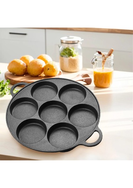 Delikli Yumurtalı Gözleme Biftek Tavası Dökme Demir Yapışmaz Mutfak Pişirme Jambon Tavası Kahvaltı Makinesi Tencere Omlet Gözleme (Yurt Dışından) fırsatları