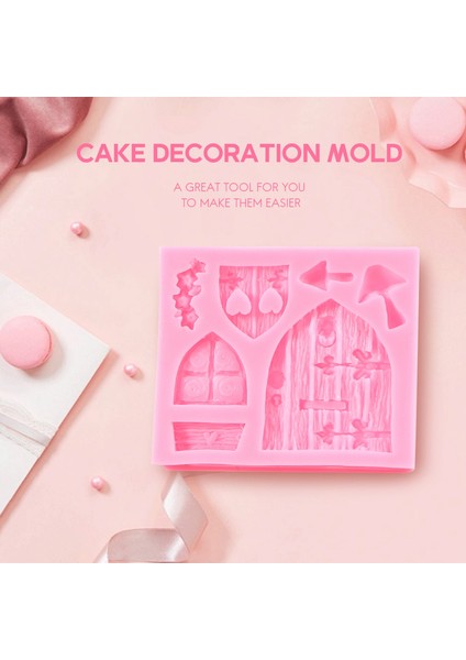 3D Peri Evi Kapısı Silikon Fondan Çikolatalı Kek Şekerleme Kalıbı Kalıp Aracı (Yurt Dışından) fiyatları