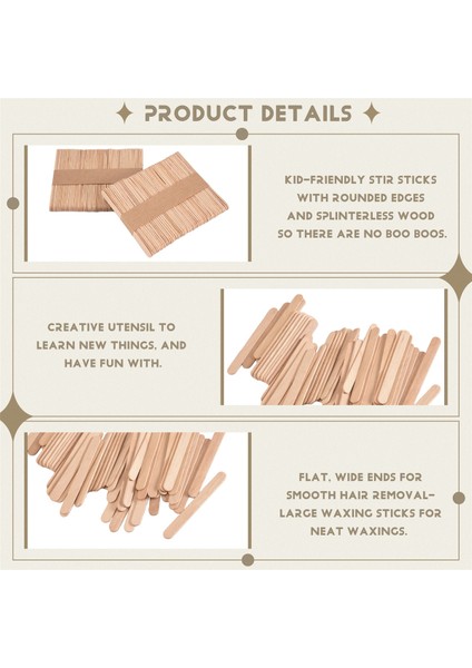 [100 Adet] 3,6 Inç Çok Amaçlı Ahşap Dondurma Çubukları, El Sanatları, Dondurma, Ağda, Ağdalama, Dil Bastırıcı Ahşap Çubuklar (Yurt Dışından) fiyatları