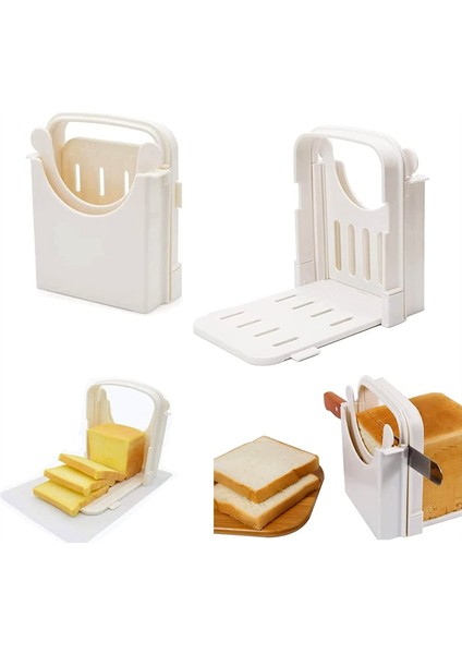 Ekmek Dilimleyici, Katlanabilir Ekmek Tost Dilimleyici Sandviç Tost Dilimleme Makinesi - Mutfağınız Için Hızlı ve Güvenli Eşit Dilimleme (Yurt Dışından) fiyatları