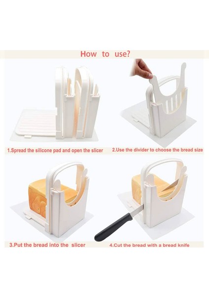 Ekmek Dilimleyici, Katlanabilir Ekmek Tost Dilimleyici Sandviç Tost Dilimleme Makinesi - Mutfağınız Için Hızlı ve Güvenli Eşit Dilimleme (Yurt Dışından) modelleri