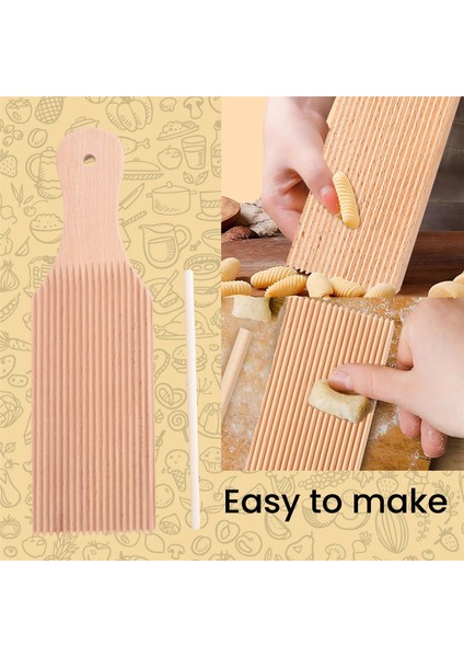 Erişte Ahşap Tereyağı Masası ve Popsicle'lar Kolayca Ev Yapımı Makarna ve Yapışmaz Tereyağı Makarna Tahtası Gnocchi Rulosu Yapın (Yurt Dışından) modelleri