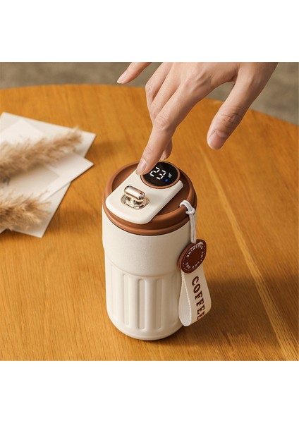 450ML Akıllı Termos Şişe Dijital LED Sıcaklık Kahve Kupası Paslanmaz Çelik Termal Kupa Bardak Taşınabilir Mataralar, C (Yurt Dışından) modelleri