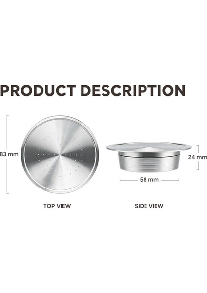 Senseo HD7801 Kahve Makinesi Için Yeniden Kullanılabilir Kahve Kapsülleri, Paslanmaz Çelik Doldurulabilir Kahve Podları, Kahve Kaşığı ve Fırçası (Yurt Dışından) modelleri