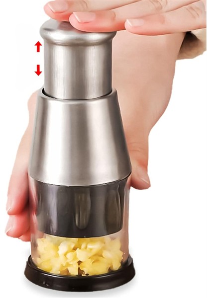 Sarımsak Ezici Çok Fonksiyonlu Manuel Sarımsak Kesici Sarımsakları Doğrama Makinesi (Yurt Dışından)