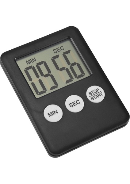 Süper Ince LCD Dijital Ekran Mutfak Zamanlayıcısı Kare Pişirme Geri Sayım Geri Sayım Alarm Mıknatıslı Saat (Yurt Dışından)