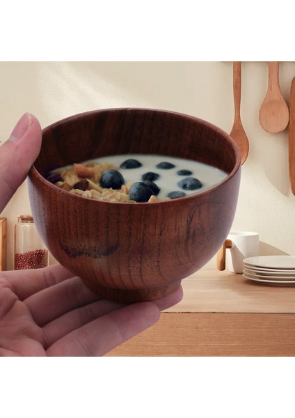 Ahşap Kaseler Ahşap Çorba Kasesi Sağlıklı Gıda Kabı Vintage Yemek Takımı Mutfak Aksesuarları (Yurt Dışından) fiyatları