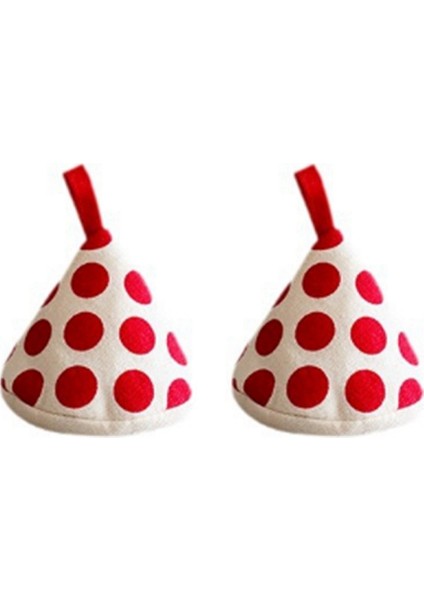 Mutfak Haşlanmaya Karşı Üçgen Tencere Sapı Kapağı Isı Yalıtım Eldiveni Sevimli Kumaş Tencere Kapağı Tencere Kılıfı Kırmızı (Yurt Dışından)