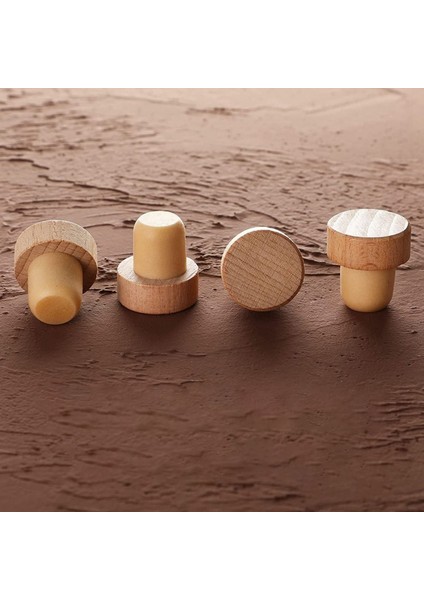 Şarap Şişesi Mantarları T Şeklinde Şarap Mantarı Tıpaları Şarap Tıpası Yeniden Kullanılabilir Şarap Mantarları Ahşap ve Kauçuk (12 Adet) (Yurt Dışından) indirimleri