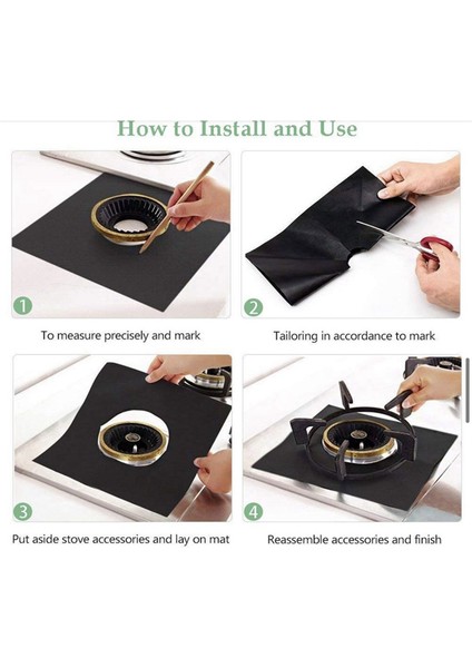 15 Adet Gazlı Ocak Koruyucuları Ocak Kapağı Astarı Temizleme Matı Gazlı Ocak Üstü Koruyucu, Gümüş (Yurt Dışından) indirimleri