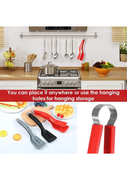Biftek Kelepçesi Paslanmaz Çelik Silikon Mutfak Maşası Ayarlanabilir Barbekü Spatula ve Kelepçe Çok Amaçlı Balık Tutucu (Yurt Dışından) indirimleri