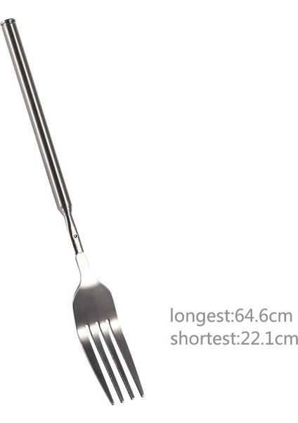Barbekü Geri Çekilebilir Çatal Meyve Tatlı Uzun Saplı Çatal Sofra Takımı Yaratıcı Mutfak Gereçleri Paslanmaz Çelik Çatal (Yurt Dışından) fırsatları