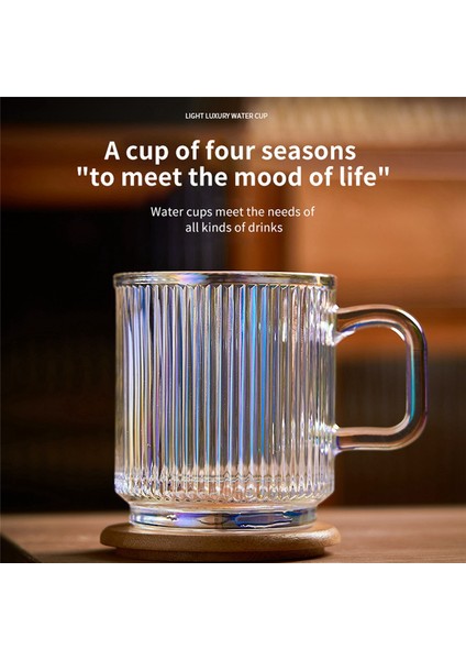 2 Parça Kapaklı Cam Kahve Kupası Latte, Cappuccino, Çay, Süt Için Saplı Kaburgalı Kahve Bardakları (Yurt Dışından) fiyatları