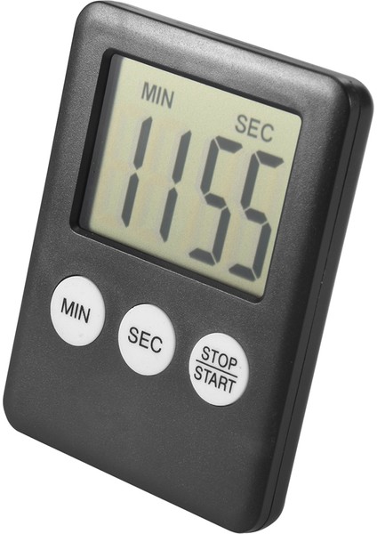 Süper Ince LCD Dijital Ekran Mutfak Zamanlayıcısı Kare Pişirme Geri Sayım Geri Sayım Alarm Mıknatıslı Saat (Yurt Dışından) fiyatları