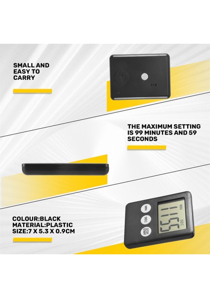 Süper Ince LCD Dijital Ekran Mutfak Zamanlayıcısı Kare Pişirme Geri Sayım Geri Sayım Alarm Mıknatıslı Saat (Yurt Dışından) indirimleri