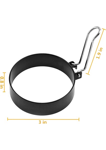 Yuvarlak Yumurta Krep Kalıbı, Yapışmaz Daire Şekillendirici Kalıp, Mcmuffin Kızartmak Veya Yumurta Şekillendirmek Için Mutfak Pişirme Aleti (Yurt Dışından) fiyatları