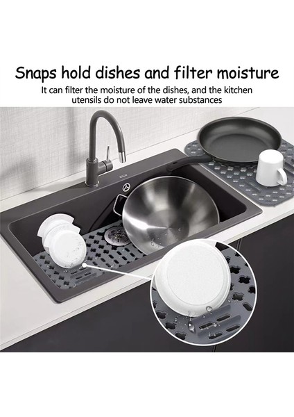 Mutfak Lavabo Koruyucu Mat 1 Paket, Mutfak Lavabosunun Altı Için Silikon Lavabo Izgarası, Paslanmaz Çelik Lavabo Için Lavabo Matları (Yurt Dışından) fırsatları