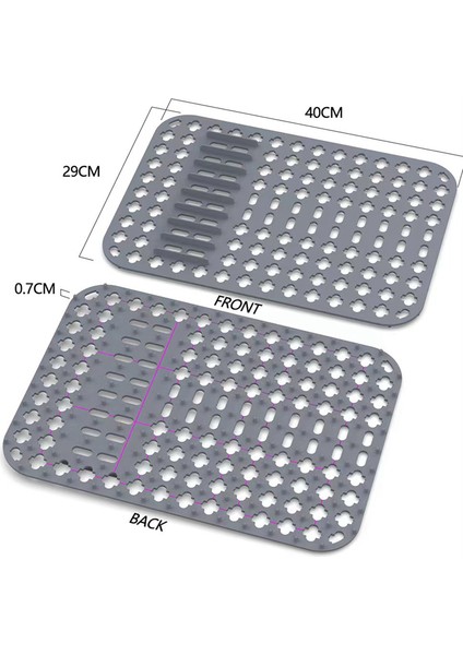 Mutfak Lavabo Koruyucu Mat 1 Paket, Mutfak Lavabosunun Altı Için Silikon Lavabo Izgarası, Paslanmaz Çelik Lavabo Için Lavabo Matları (Yurt Dışından) indirimleri