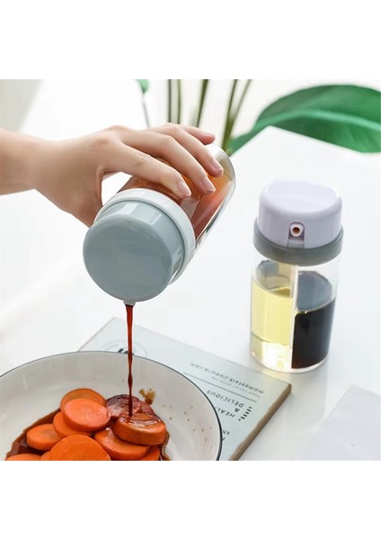 Döner Iki Bir Arada Baharat Şişesi Sızdırmaz Yağ Şişesi Soya Sosu Şişesi Saklama Kabı Mutfak Saklama Kutusu (Yurt Dışından) fırsatları