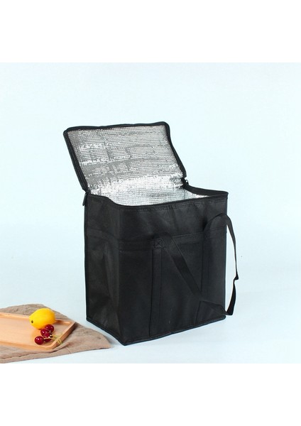 Taşınabilir Öğle Yemeği Soğutucu Çantası Katlanır Yalıtımlı Piknik Buz Paketi Gıda Termal Çantası Içecek Taşıyıcı Yalıtımlı Çanta Teslimat Çantası (Yurt Dışından) modelleri
