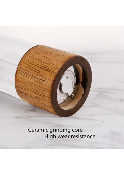 Karabiber Değirmeni Şeffaf Karabiber Değirmeni Tuz Öğütme Seramik Çekirdek Çok Amaçlı Baharat Şişesi 6 Inç (Yurt Dışından) fırsatları