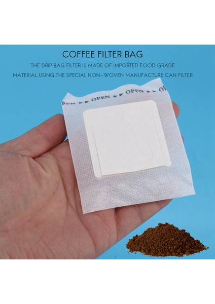 200 Adet Taşınabilir Damlama Kahve Tozu Kağıt Filtreleri Askılı Kulak Damlama Torbası Filtresi (Yurt Dışından) indirimleri