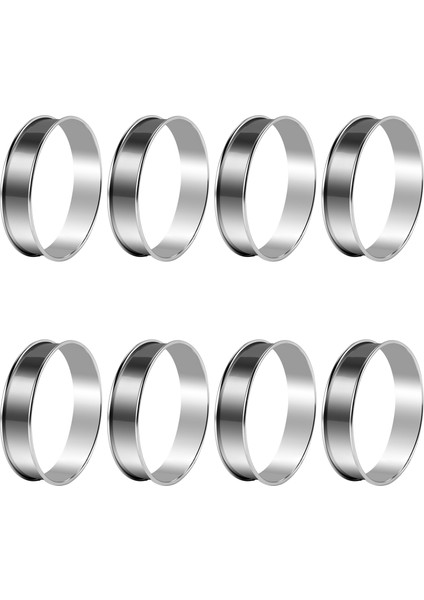 Adet 4.1 Inç Muffin Tart Halkası Çift Tart Halkası Paslanmaz Çelik Yuvarlak Halka Kalıbı Ev Yemekleri ve Fırıncılık Aletleri Için (Yurt Dışından) fiyatları