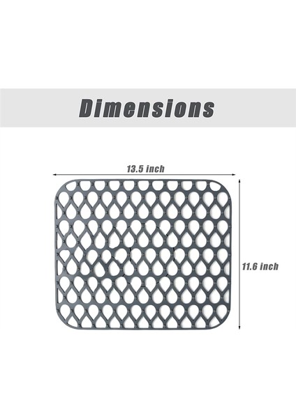 Mutfak Lavabo Matı, Paslanmaz Çelik Lavabolar Için Silikon Lavabo Matları, Mutfak Lavaboları Için Lavabo Koruyucuları - 13,58X11,6 Inç (Yurt Dışından) fiyatları
