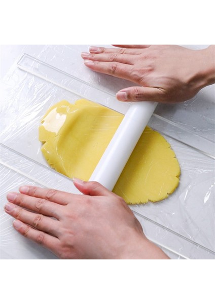 2 Adet Akrilik Bisküvi Kek Açma Aleti Denge Cetveli Fondant Sır Bisküvi Kalınlık Cetveli Bisküvi Pürüzsüzleştirici Pişirme Seti (Yurt Dışından) modelleri