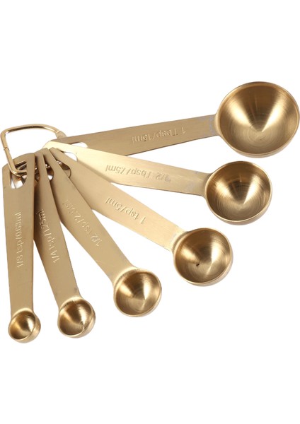 Adet/takım Ölçü Kaşığı Kullanışlı Paslanmaz Çelik Ölçü Kabı Cozinha Kahve Ölçü Kaşıkları Çay Altın (Yurt Dışından) modelleri