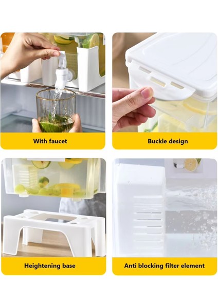 Partiler ve Günlük Kullanım Için Musluklu Içecek Dağıtıcısı, Musluklu Meyve Suyu Sürahisi, Süt Içme Kabı (Yurt Dışından) fırsatları