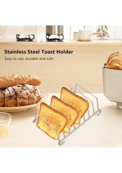 Adet Tost Ekmeği Rafı Tutucu 8 Dilim Delikli Alet Soğutma Izgarası Ekmek Rafı Dikdörtgen Hava Fritözü Aksesuarları Düzenleyici (Yurt Dışından) indirimleri