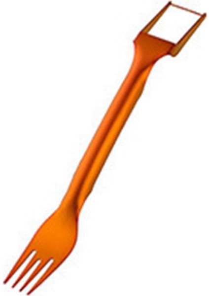 2'si 1 Arada Paslanmaz Çelik Meyve Kesici, Çift Kafa Karpuz Kesici Dilimleme Aleti, Taşınabilir Kesici Çatal Kırmızı (Yurt Dışından)