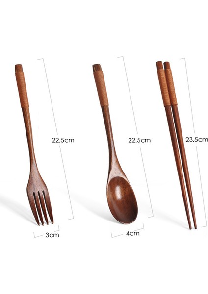 Ahşap Yemek Takımı, Ahşap Taşınabilir Set Kaşık Çatal Çubuk Sofra Takımı Yemek Takımı Haki Iplikli (Yurt Dışından) fiyatları