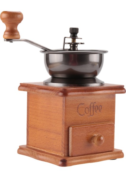 Kahve Çekirdeği Öğütücü Ahşap Manuel Kahve Öğütücü El Paslanmaz Çelik Retro Kahve Baharat Mini Çapak Değirmeni Seramik (Yurt Dışından) modelleri