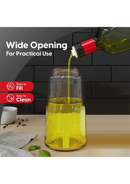 Mutfak Için Yemeklik Yağ Dağıtıcı Şişeler - Yağ, Sos ve Kahve Şurubu (Yurt Dışından) fırsatları